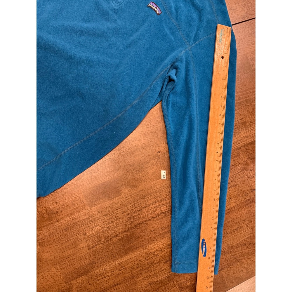 Patagonia Mens Micro D 1/4 Zip Fleece Pullover Blue XL 26176 Mock Neck Sweater - Picture 5 of 6